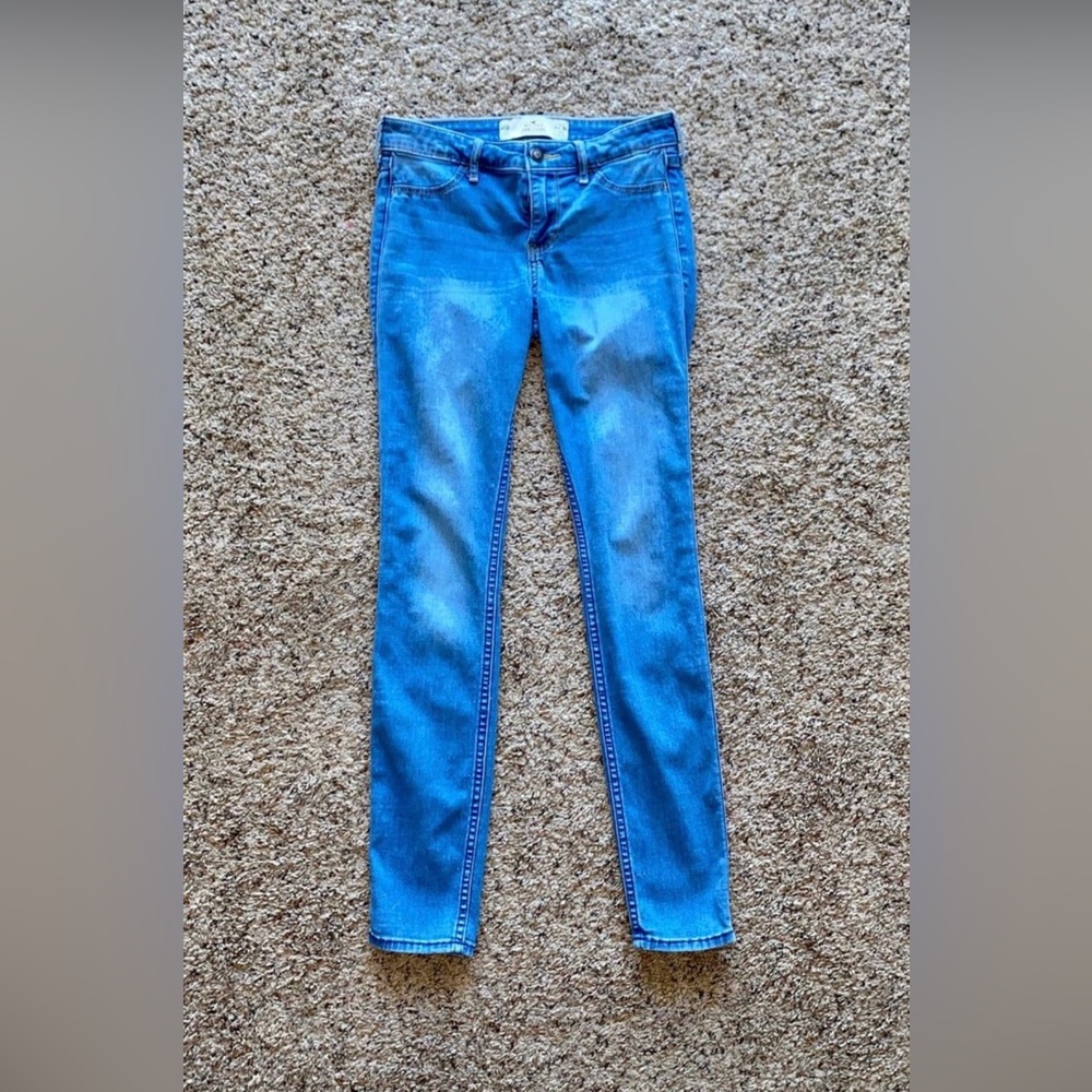 Hollister denim blue skinny jeans size 1/25
